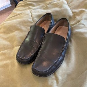 Men’s black Ecco slip-on shoes